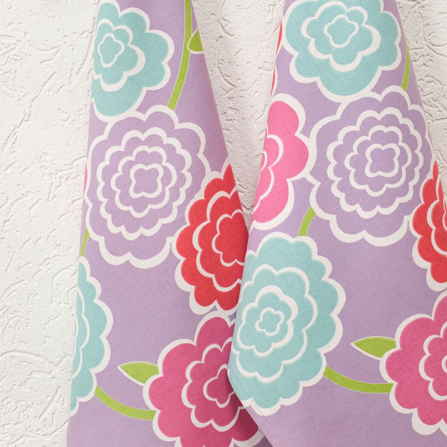 Cheerful Floral Kitchen Towels with loop (Set of 2)