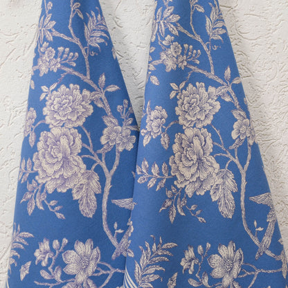 Classic Blue & White Floral Kitchen Towels with loop (set of 2)