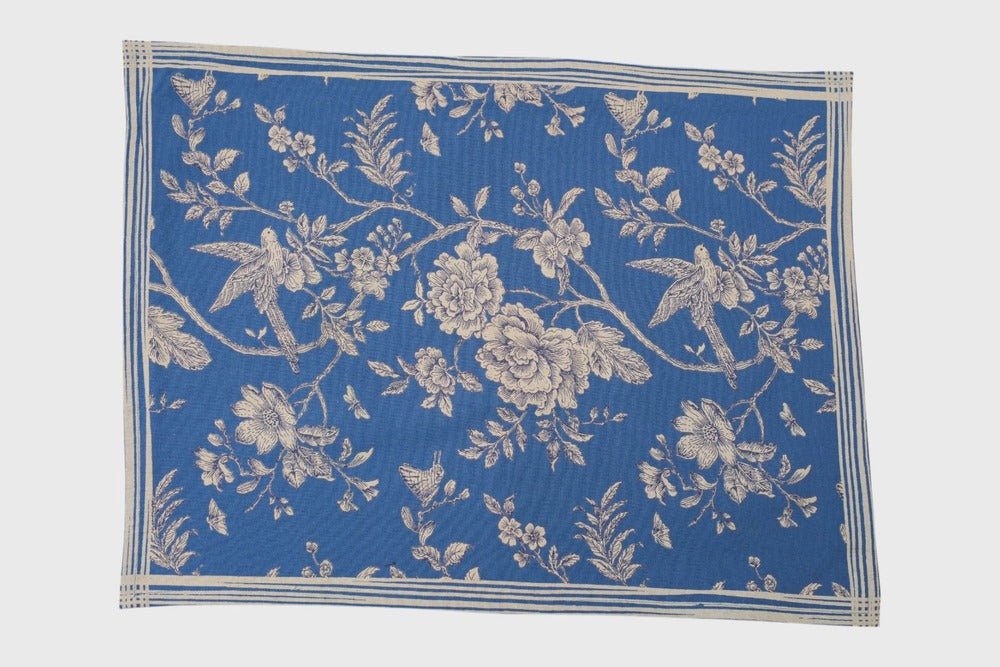 Classic Blue & White Floral Kitchen Towels with loop (set of 2)