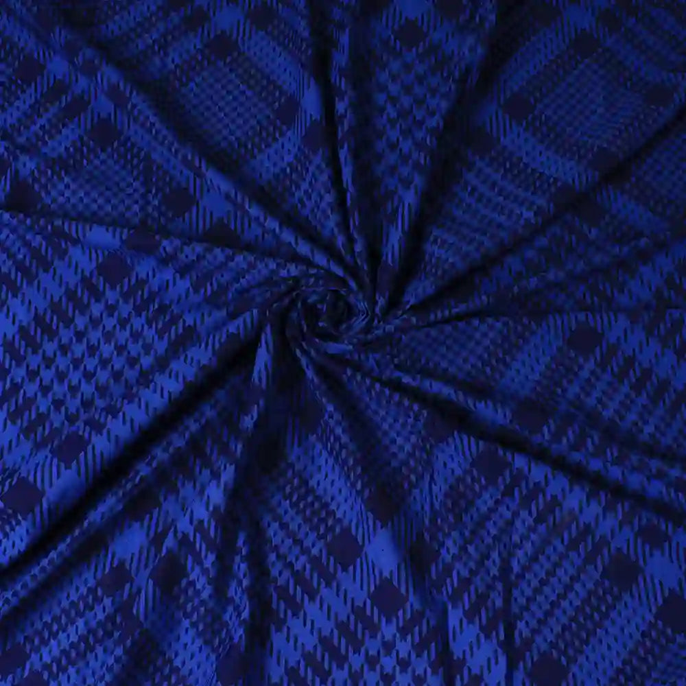 Tartan check cotton super king bedsheet with pillow covers