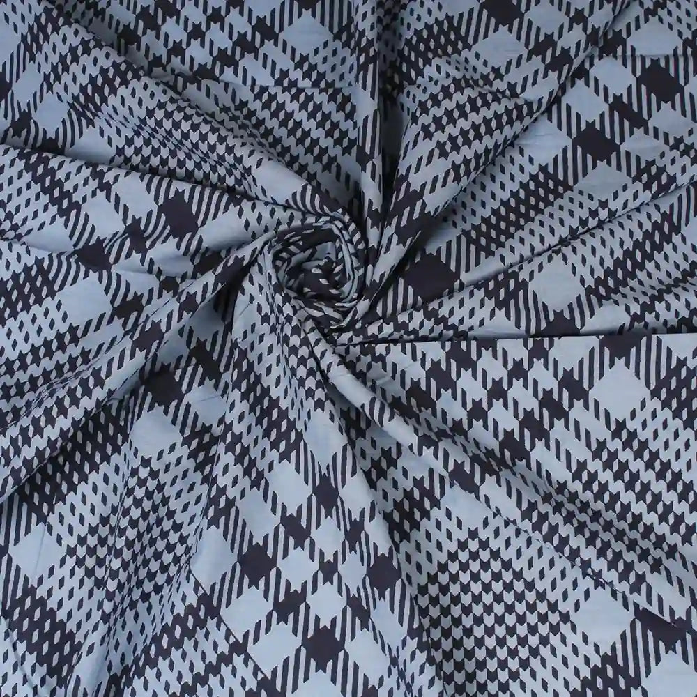 Tartan check cotton super king bedsheet with pillow covers