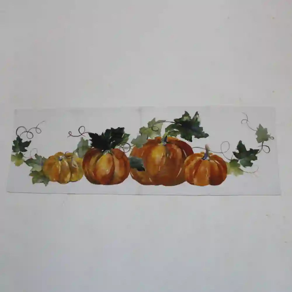 Autumnal Pumpkin Cotton Table Runner (small)