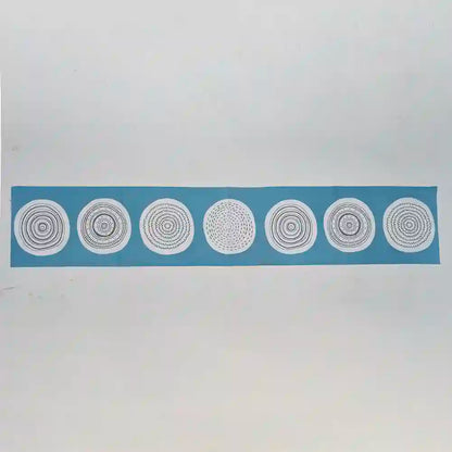 Coastal Circles Cotton Table Runner (large)
