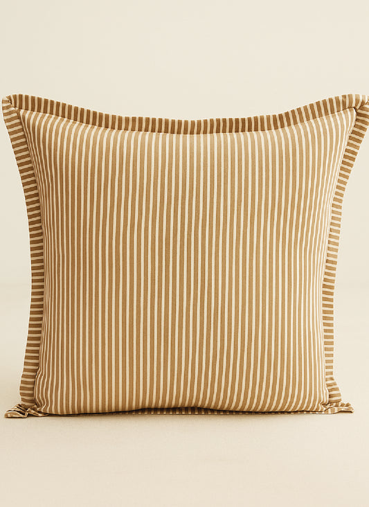Clay Stripe Cushion Cover