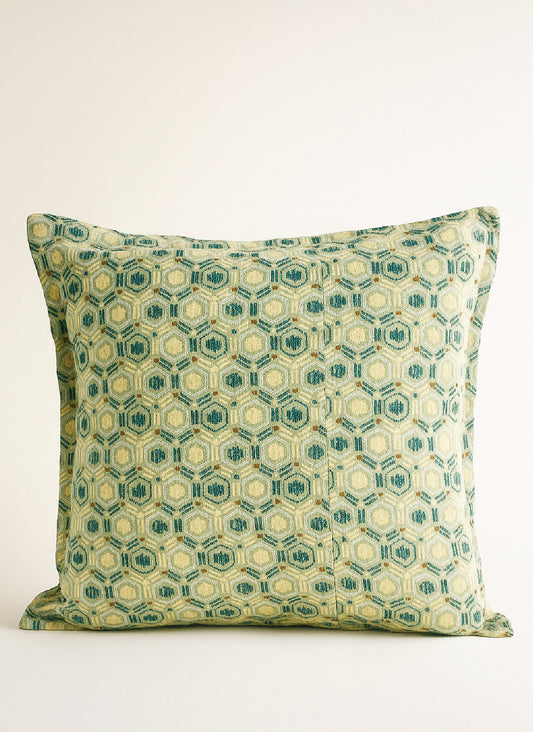 Verdant Prism Cushion Cover