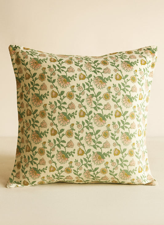 Verdant Bloom Cushion Cover