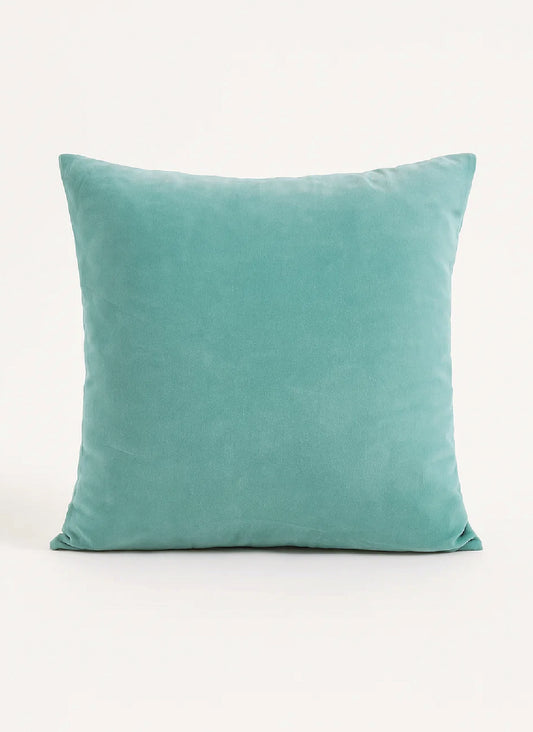 Solid Teal Velvet Cushion Cover (set of 2)