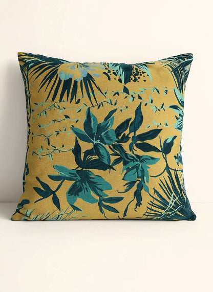 Tropical Paradise Velvet Cushion Cover (set of 2)
