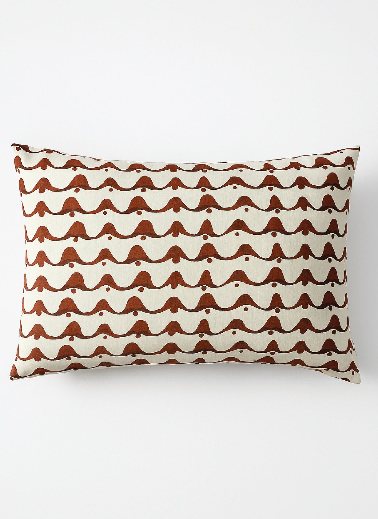 Terracotta Wave Cushion Cover