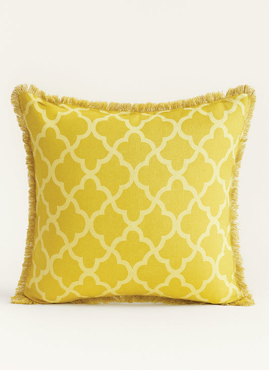 Marigold Lattice Cushion Cover