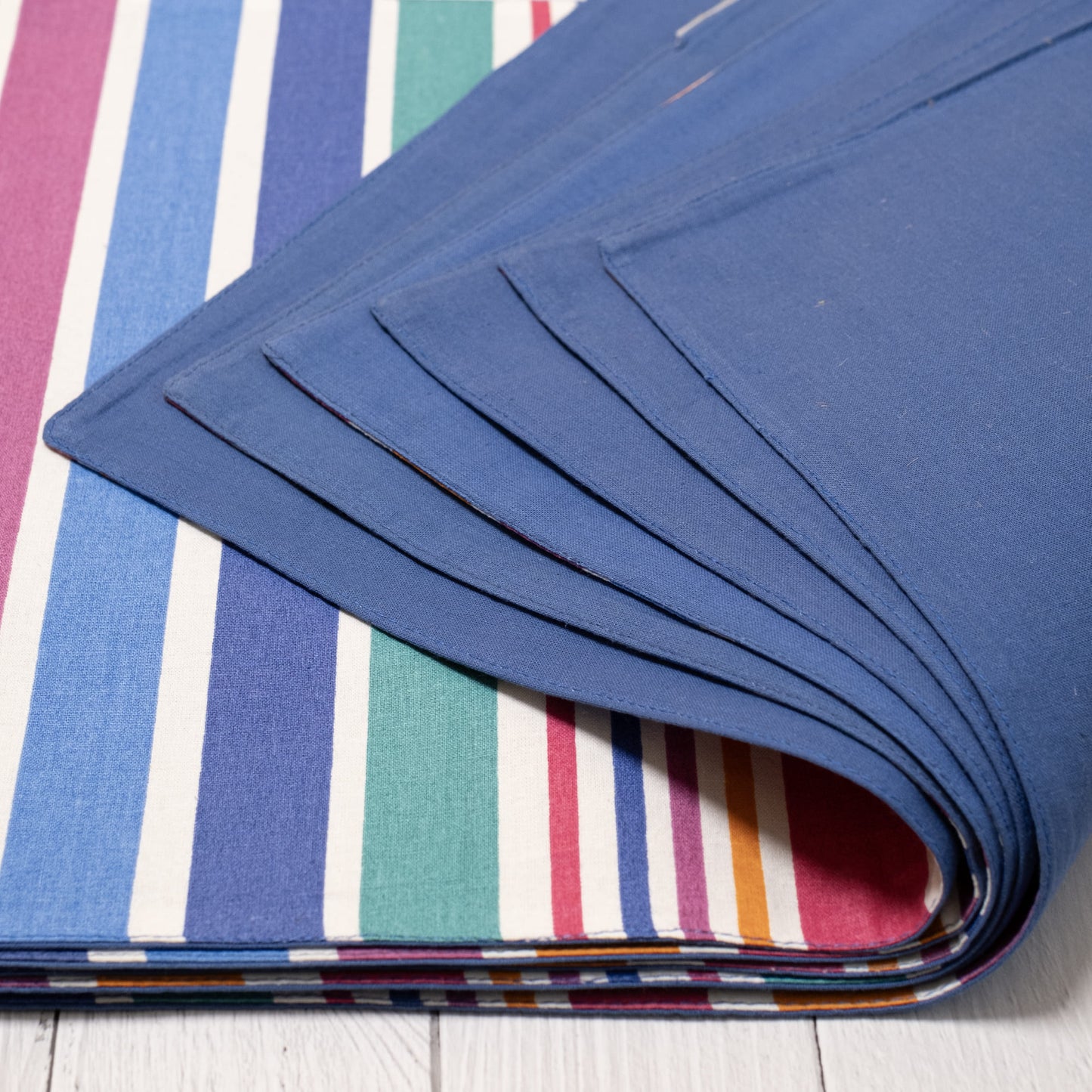 Rainbow Stripes Cotton Placemat (set of 6)