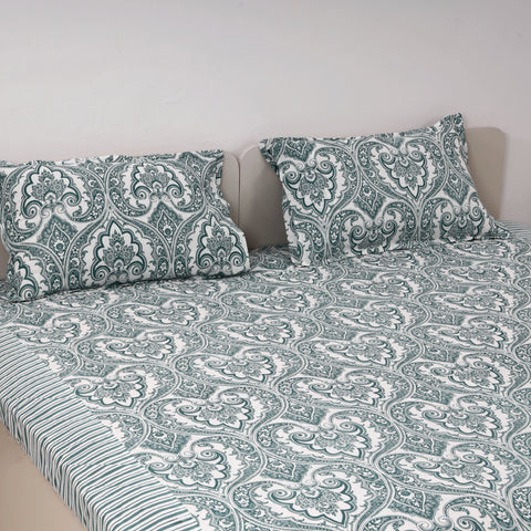 Royal damask 100 x 100 inches cotton bedsheets