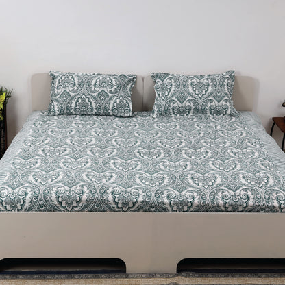 Royal damask 100 x 100 inches cotton bedsheets