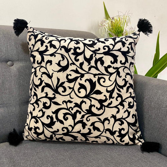 Damask Elegance Velvet Cushion Cover (set of 2)