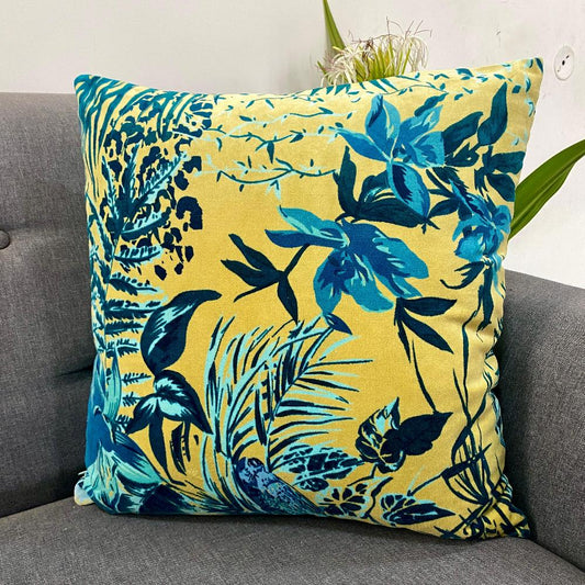 Tropical Paradise Velvet Cushion Cover (set of 2)