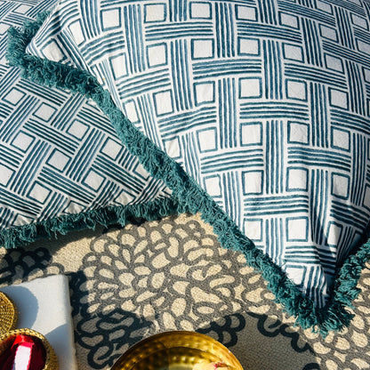 Gridlock Cotton Cushion (Set of 2)