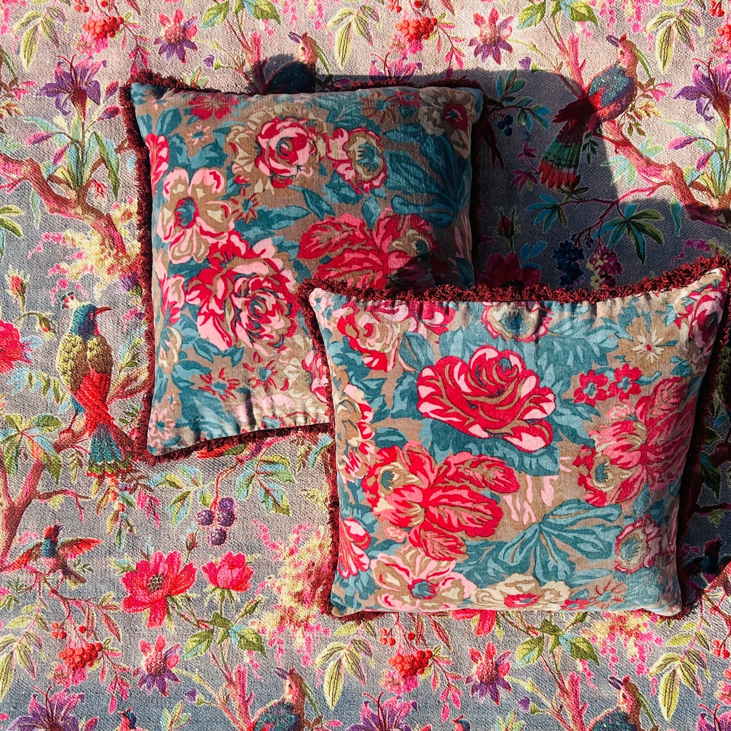 Jewel Tone Velvet Cushion (Set of 2)