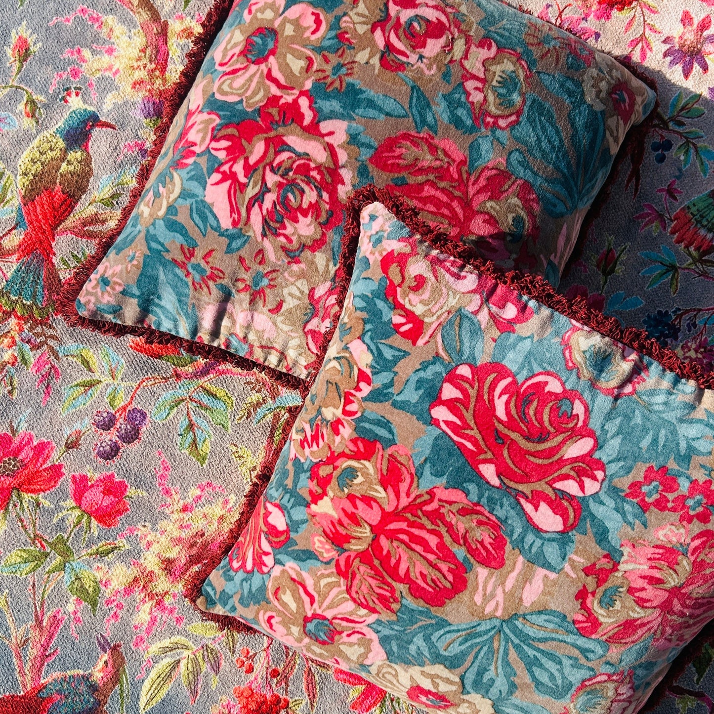 Jewel Tone Velvet Cushion (Set of 2)