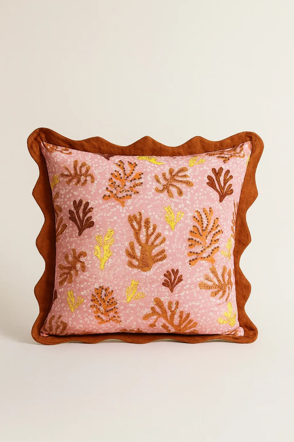 orange printed cushion cover (20x20)